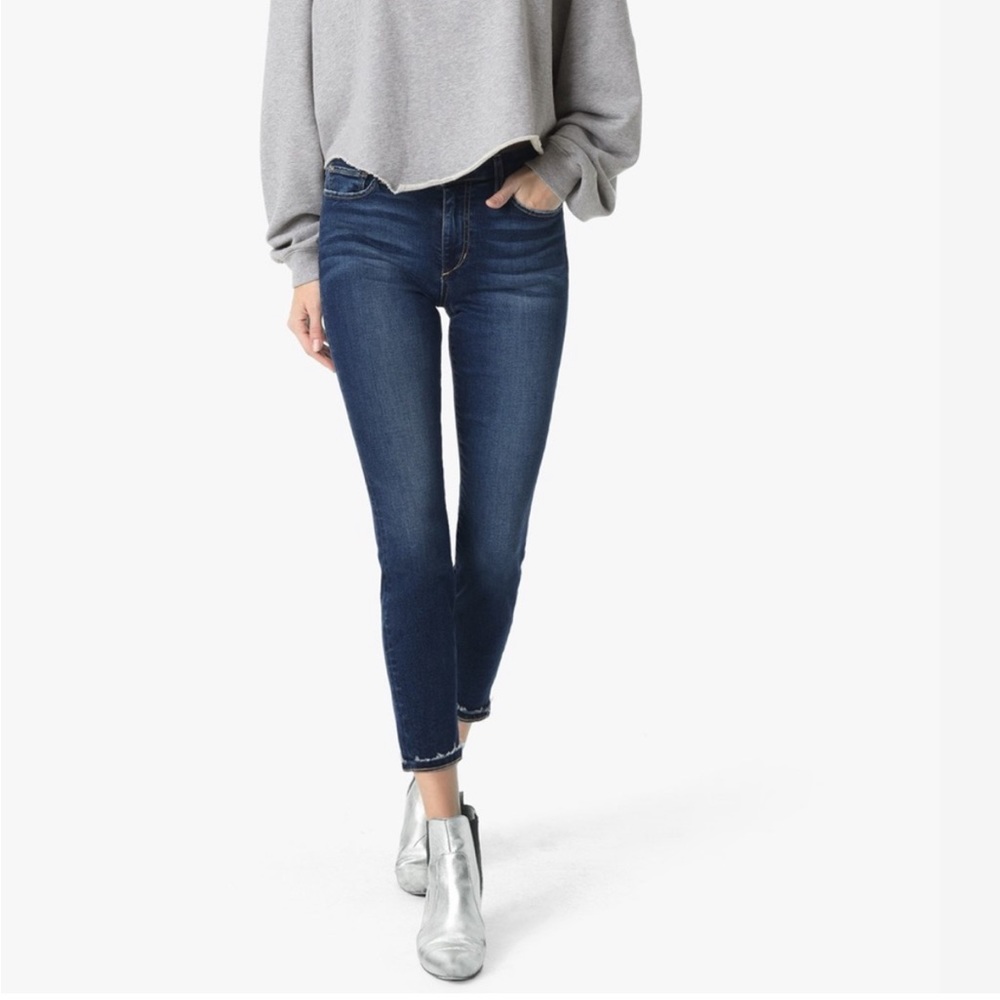 Joes Jeans Flawless The Icon Mid Rise Skinny Crop Jeans Womens Stretch 26